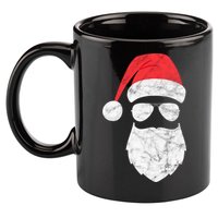 Bearded Santa Claus Hipster 11oz C Handle Ceramic Mug