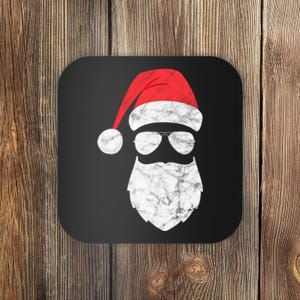 Bearded Santa Claus Hipster Coaster