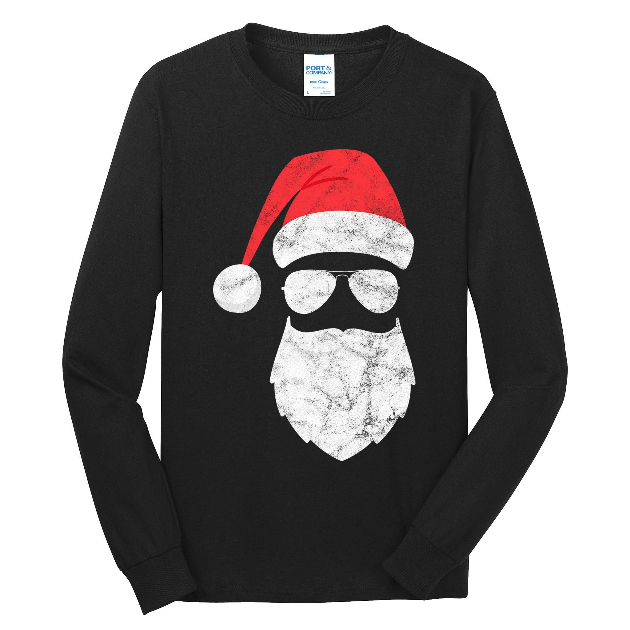 Bearded Santa Claus Hipster Tall Long Sleeve T-Shirt