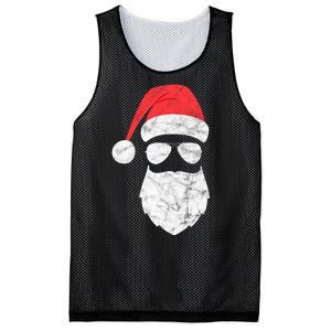 Bearded Santa Claus Hipster Mesh Reversible Basketball Jersey Tank