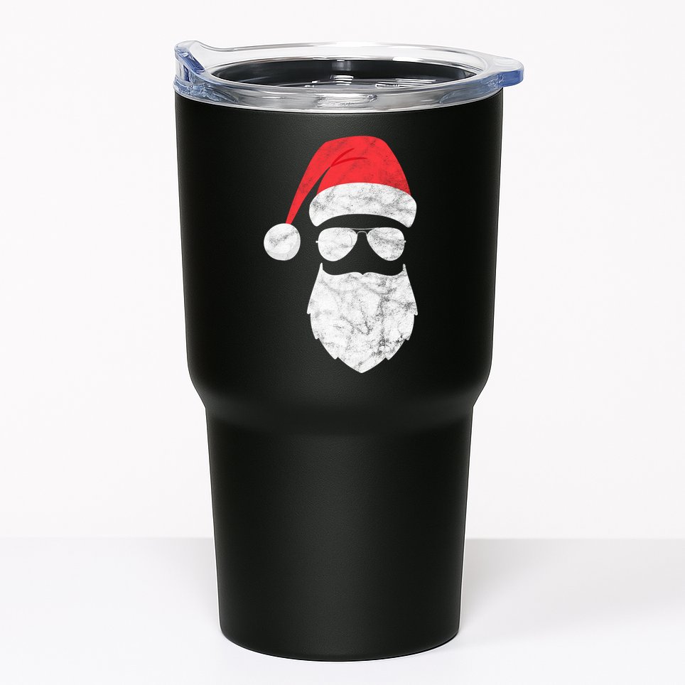 Bearded Santa Claus Hipster Tumbler