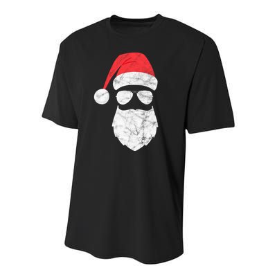 Bearded Santa Claus Hipster Youth Performance Sprint T-Shirt