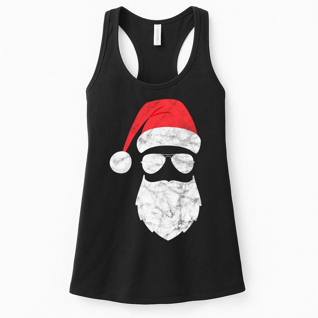 Bearded Santa Claus Hipster Womens Tank Top