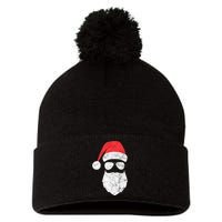 Bearded Santa Claus Hipster Pom Pom 12in Knit Beanie