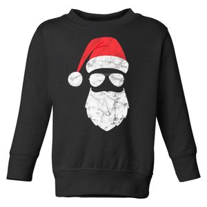 Bearded Santa Claus Hipster Toddler Sweatshirt