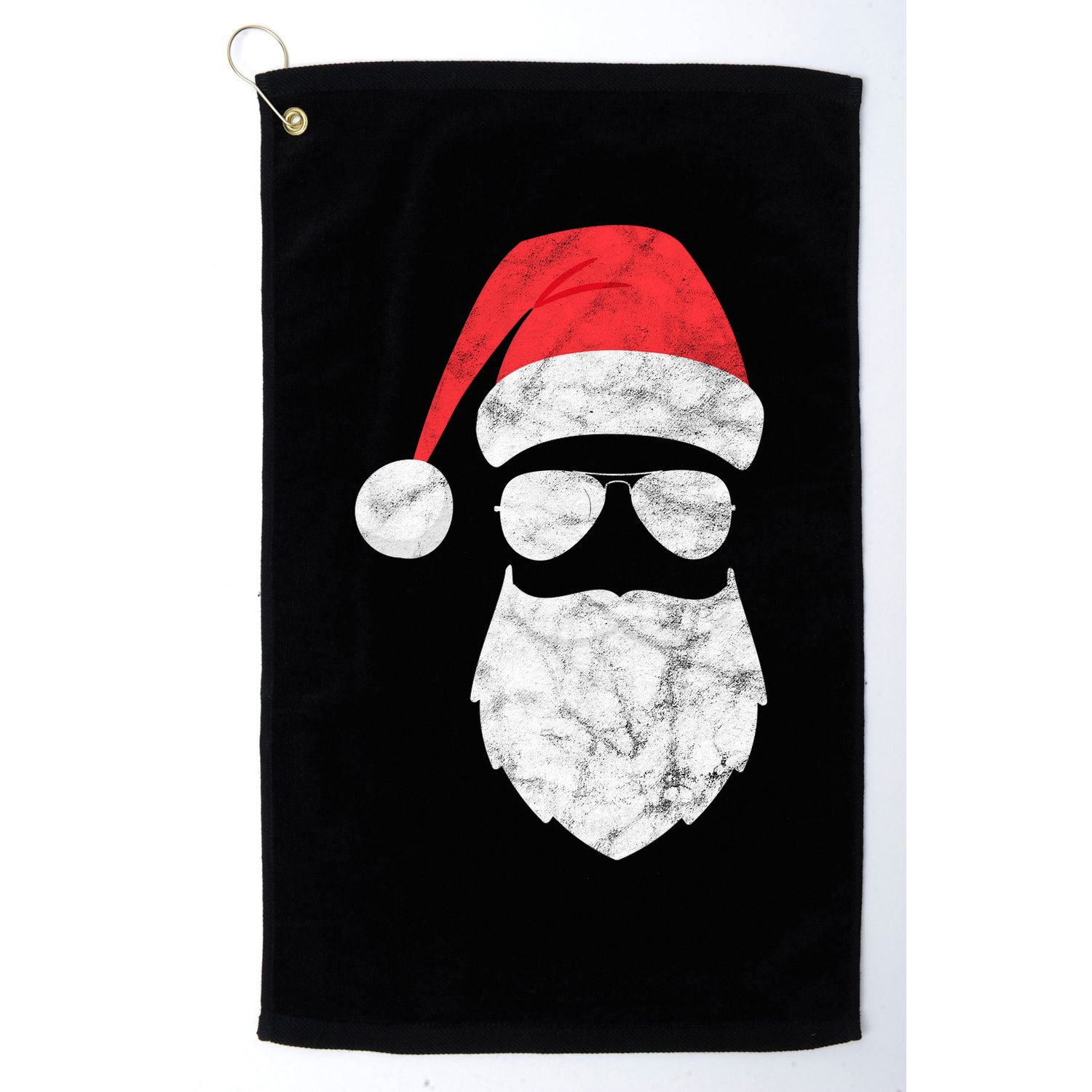 Bearded Santa Claus Hipster Golf Towel