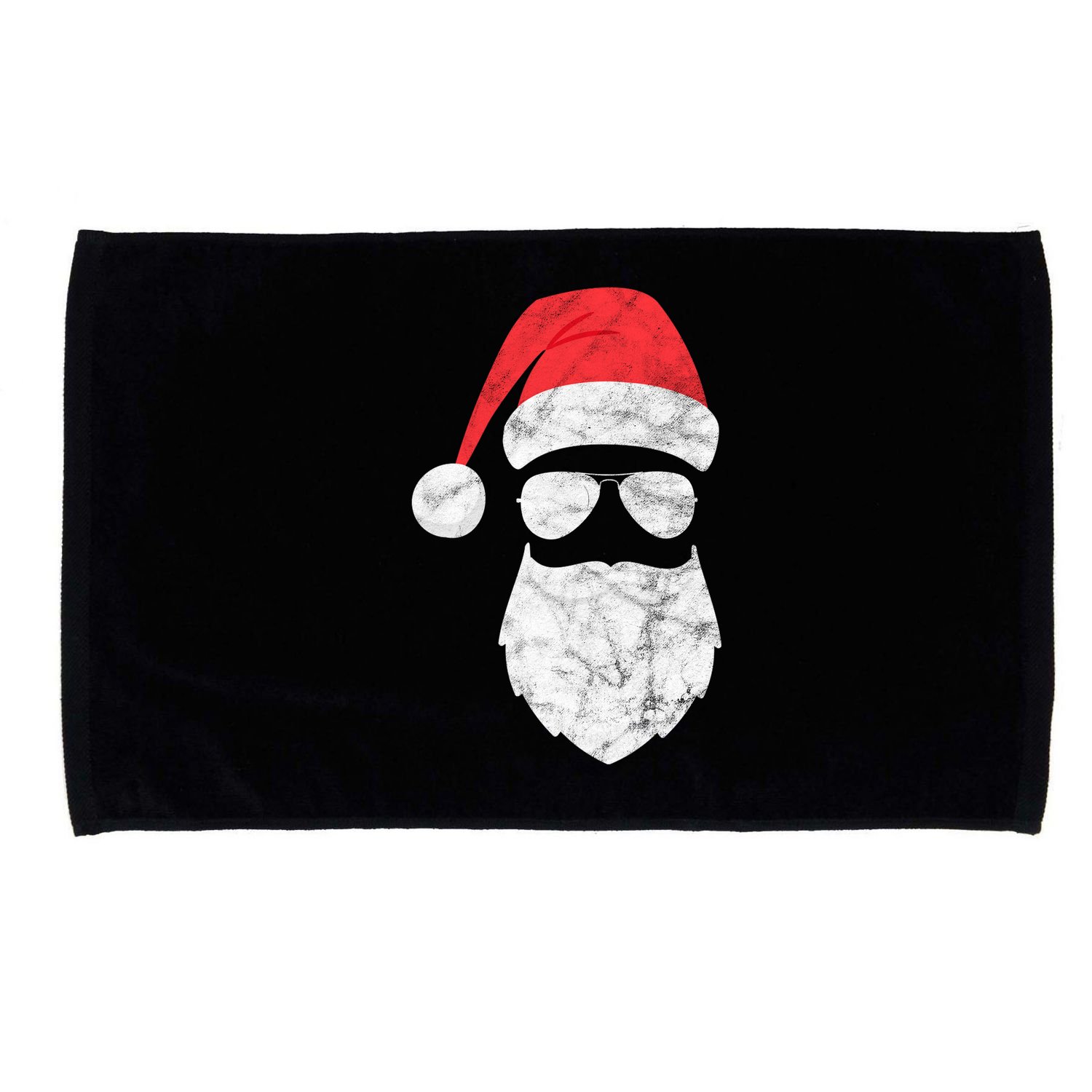 Bearded Santa Claus Hipster Microfiber Hand Towel
