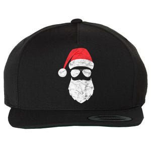 Bearded Santa Claus Hipster Wool Snapback Cap