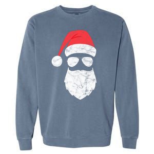 Bearded Santa Claus Hipster Garment-Dyed Sweatshirt