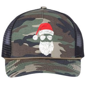 Bearded Santa Claus Hipster Retro Rope Trucker Hat Cap