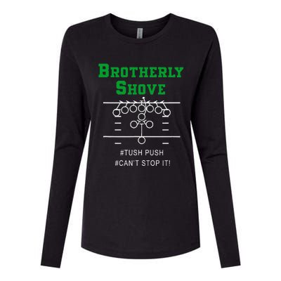 Brotherly Shove Classic Womens Cotton Relaxed Long Sleeve T-Shirt