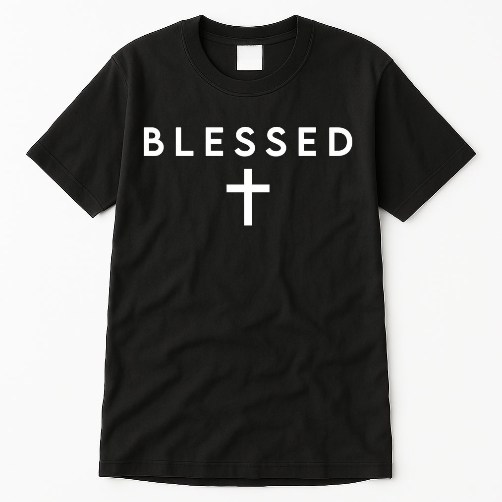 Blessed Simple Cross Tall T-Shirt