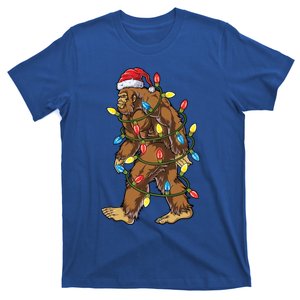 Bigfoot Santa Christmas Tree Lights Xmas Boys Sasquatch Meaningful Gift T-Shirt