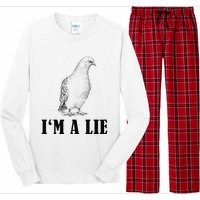 Birds Spie Conspiracy Joke Meme Surveillance Long Sleeve Pajama Set