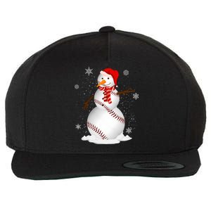 Baseball Snow Christmas Santa Hat Xmas Baseball Gift Wool Snapback Cap