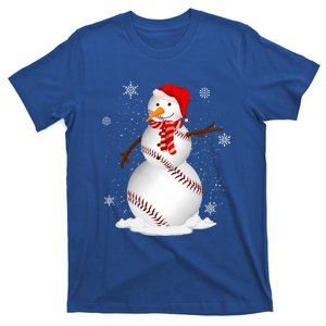 Baseball Snow Christmas Santa Hat Xmas Baseball Gift T-Shirt