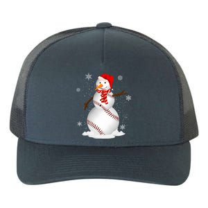 Baseball Snow Christmas Santa Hat Xmas Baseball Gift Yupoong Adult 5-Panel Trucker Hat