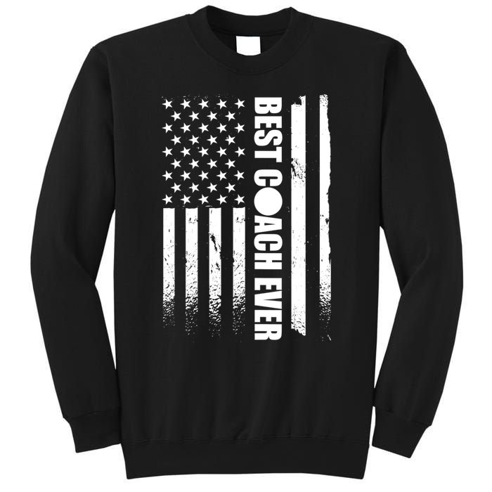 Best Soccer Coach Ever American Flag Sweatshirt