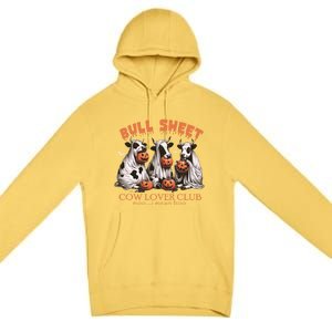 Bull Sheet Cow Lover Club Moo I Mean Boo Funny Halloween Funny Gift Premium Pullover Hoodie