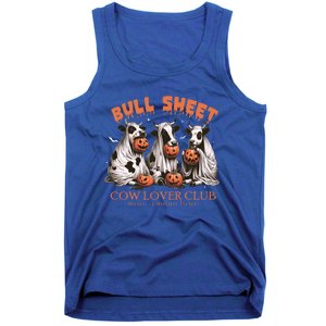 Bull Sheet Cow Lover Club Moo I Mean Boo Funny Halloween Funny Gift Tank Top