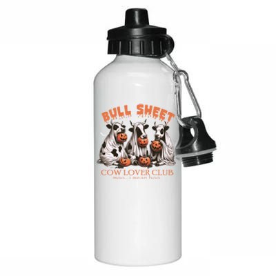 Bull Sheet Cow Lover Club Moo I Mean Boo Funny Halloween Funny Gift Aluminum Water Bottle