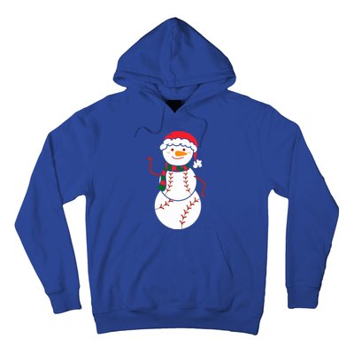 Baseball Snow Christmas Baseball Player Xmas Party Gift Hoodie