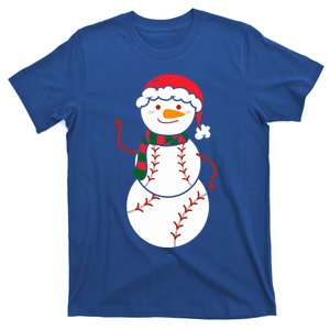 Baseball Snow Christmas Baseball Player Xmas Party Gift T-Shirt