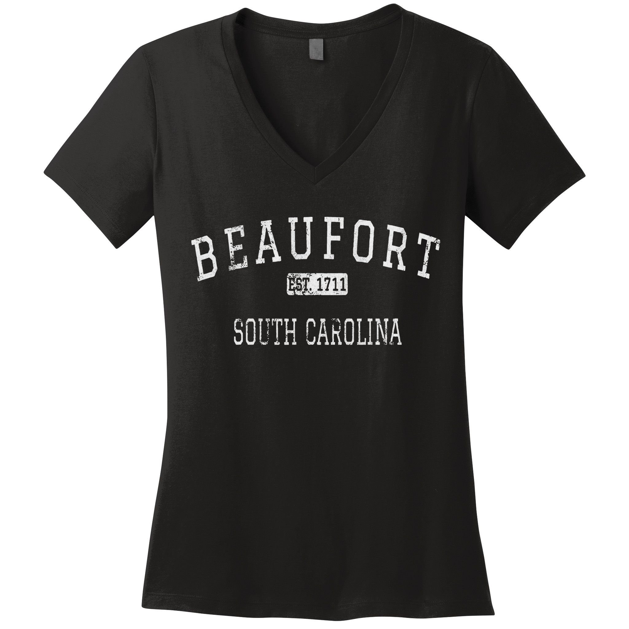 Beaufort South Carolina Sc Vintage Women's V-Neck T-Shirt
