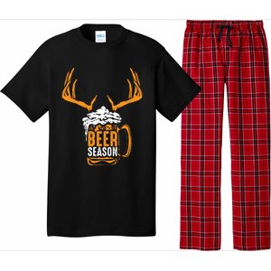 Beer Season Cute Gift Xmas Animal Hunting Beer Ers Gift Pajama Set