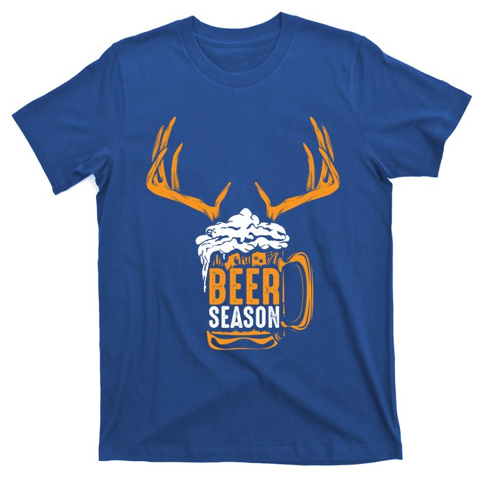 Beer Season Cute Gift Xmas Animal Hunting Beer Ers Gift T-Shirt