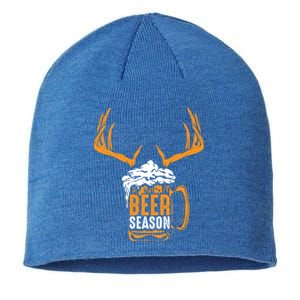 Beer Season Cute Gift Xmas Animal Hunting Beer Ers Gift Sustainable Beanie