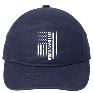 Best Soccer Coach Ever American Flag 7-Panel Snapback Hat