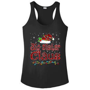 Big Sister Claus Christmas Pajama Matching Family Xmas Light Great Gift Ladies PosiCharge Competitor Racerback Tank