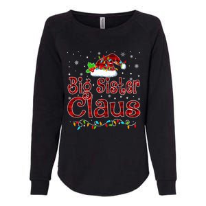 Big Sister Claus Christmas Pajama Matching Family Xmas Light Great Gift Womens California Wash Sweatshirt