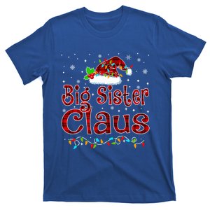 Big Sister Claus Christmas Pajama Matching Family Xmas Light Great Gift T-Shirt