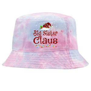 Big Sister Claus Christmas Pajama Matching Family Xmas Light Great Gift Tie-Dyed Bucket Hat