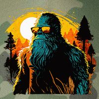 Bigfoot Sasquatch Cool Yeti Legacy Tie Dye Trucker Hat