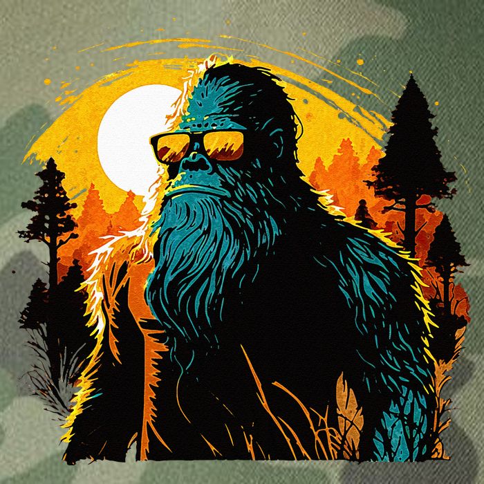 Bigfoot Sasquatch Cool Yeti Legacy Tie Dye Trucker Hat