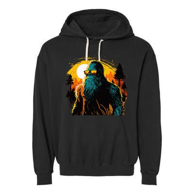 Bigfoot Sasquatch Cool Yeti Garment-Dyed Fleece Hoodie