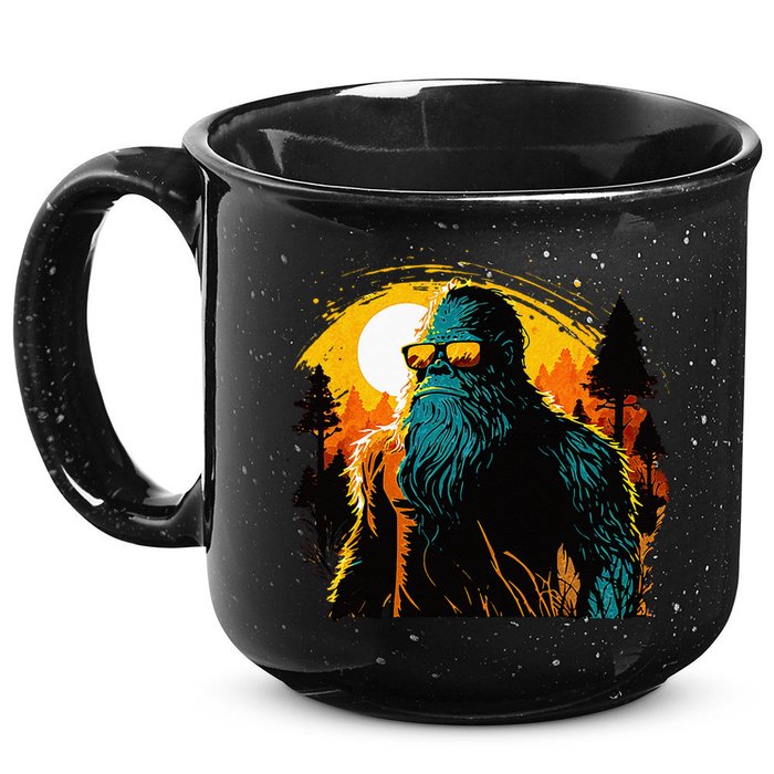 Bigfoot Sasquatch Cool Yeti 15oz Campfire Ceramic Mug