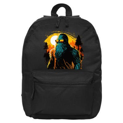 Bigfoot Sasquatch Cool Yeti 16 in Basic Backpack