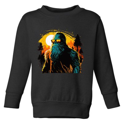 Bigfoot Sasquatch Cool Yeti Toddler Sweatshirt