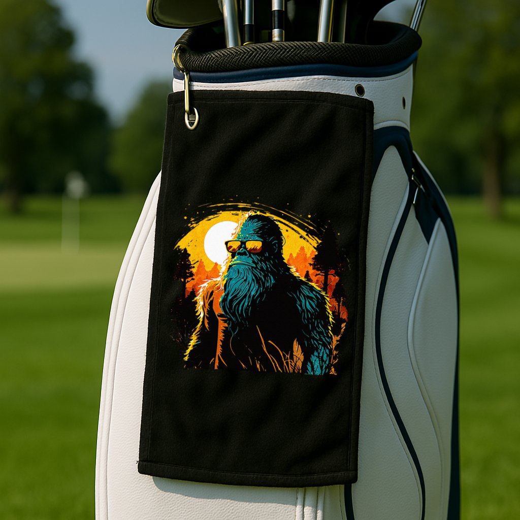 Bigfoot Sasquatch Cool Yeti Golf Towel
