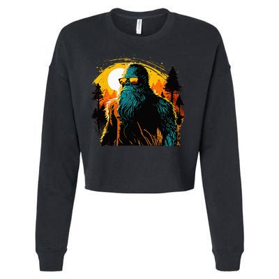 Bigfoot Sasquatch Cool Yeti Cropped Pullover Crew