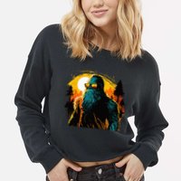 Bigfoot Sasquatch Cool Yeti Cropped Pullover Crew