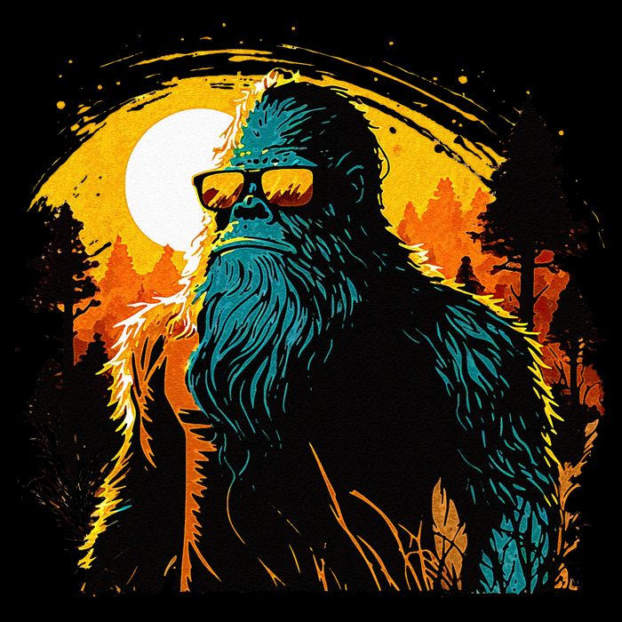 Bigfoot Sasquatch Cool Yeti Short Acrylic Beanie