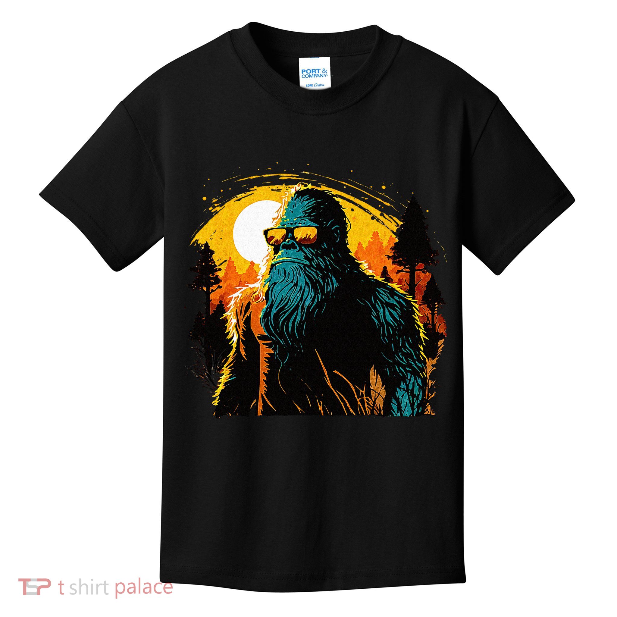 Bigfoot Sasquatch Cool Yeti Kids T-Shirt