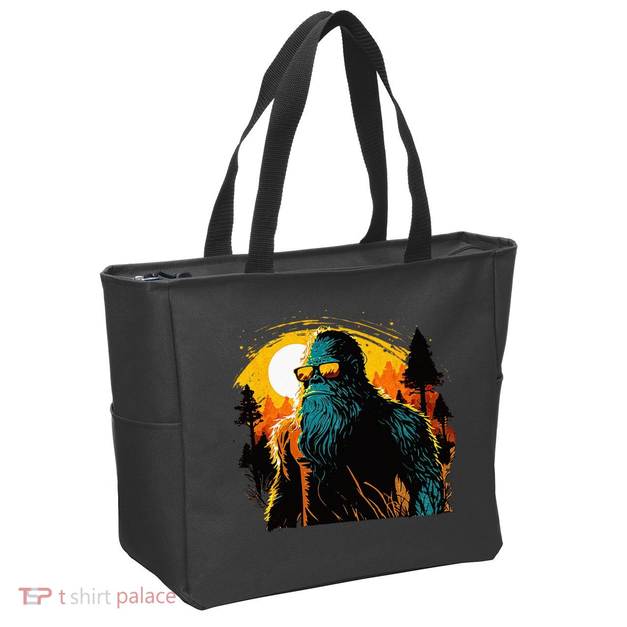 Bigfoot Sasquatch Cool Yeti Zip Tote Bag