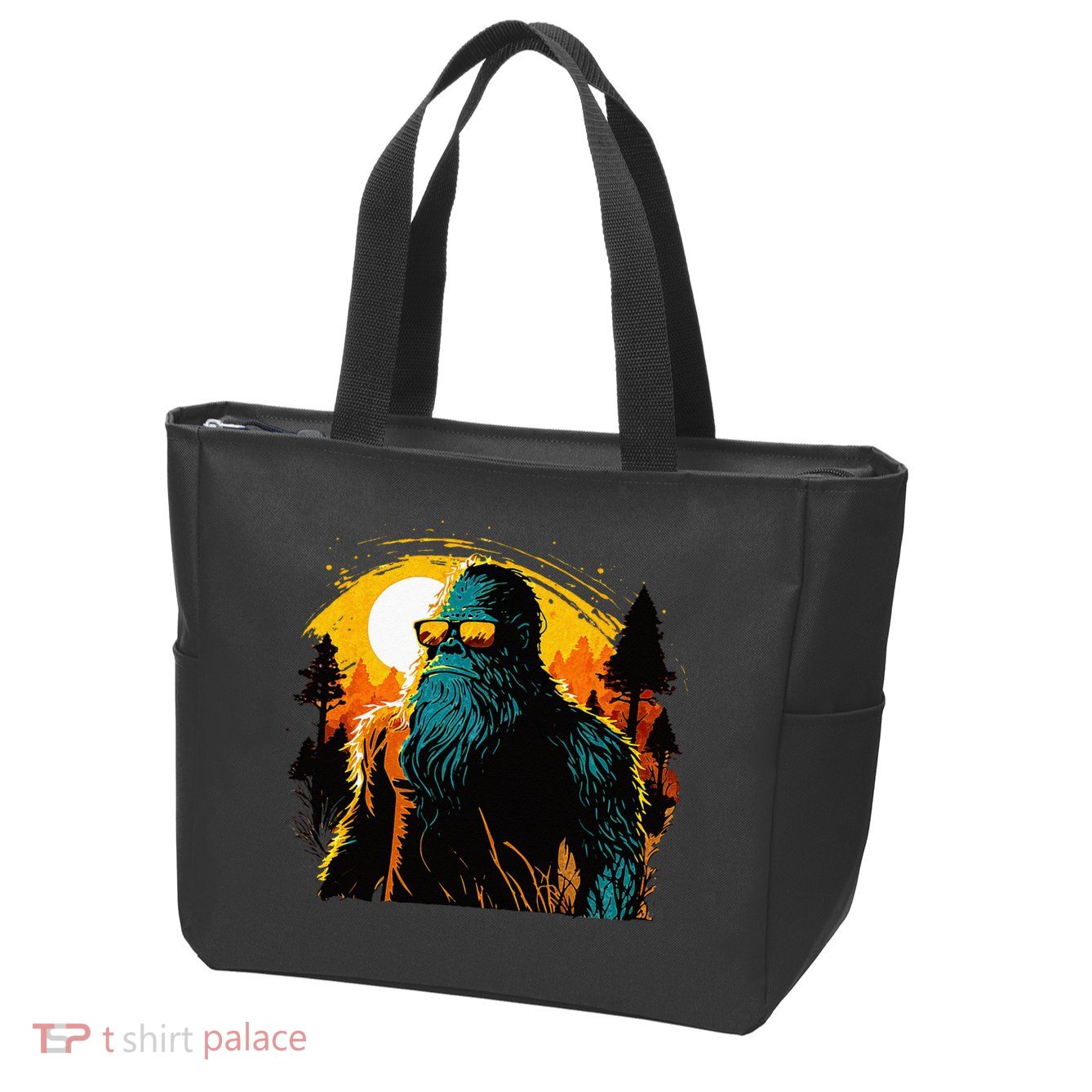 Bigfoot Sasquatch Cool Yeti Zip Tote Bag