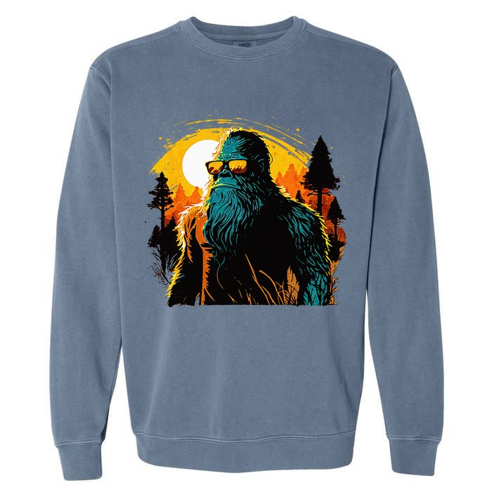 Bigfoot Sasquatch Cool Yeti Garment-Dyed Sweatshirt